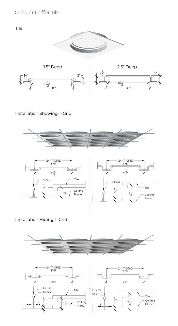 Circular Coffer Ceiling TIles_Schematic