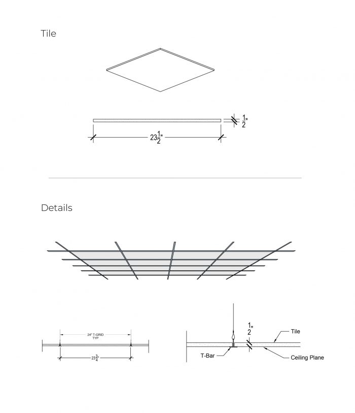 Straight Ceiling Tile_Schematic